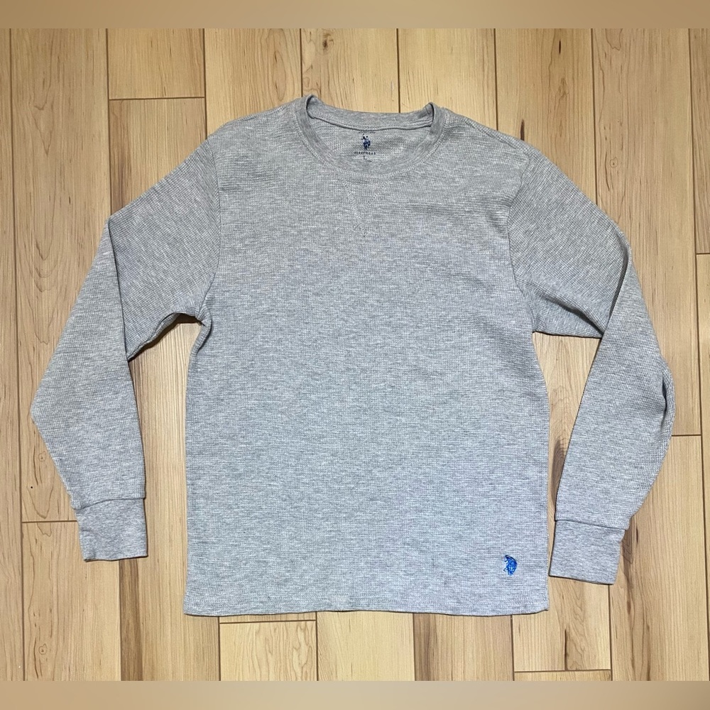 U.S. Polo Assn. Men’s Thermal Waffle Knit Sleepwear Shirt Size Large